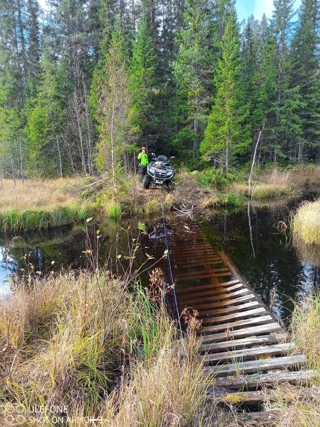 Gamla Grönås-bron befinner sig inte på körbar sida av vattenytan